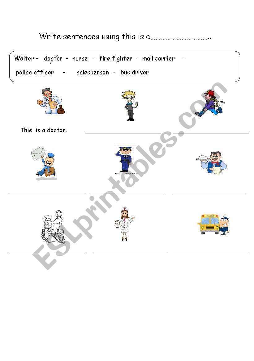 jobs worksheet