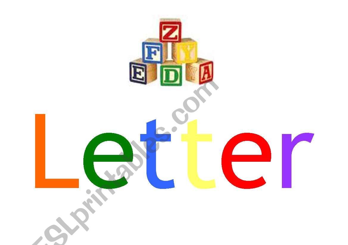 Letter of the week sign worksheet