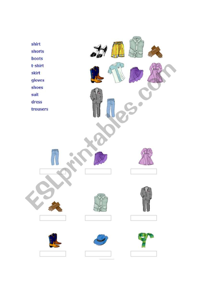 Clothes_1 worksheet