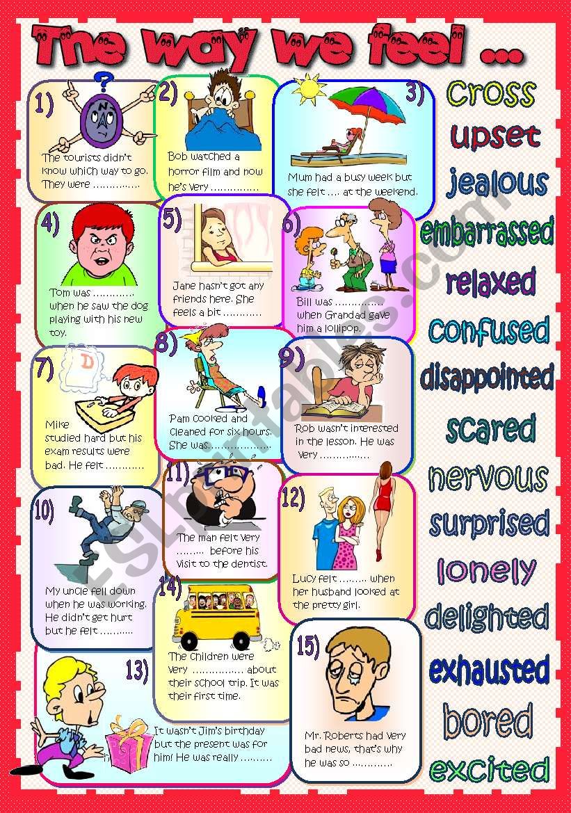 THE WAY WE FEEL... worksheet