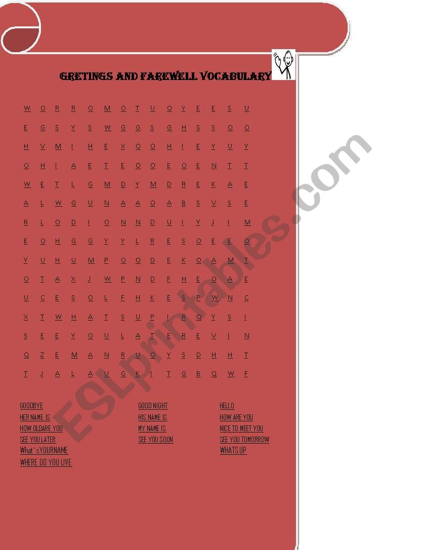 grettings and farewell vocabulary