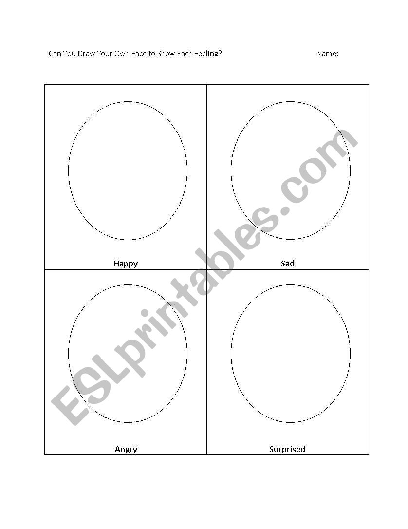 Feelings worksheet