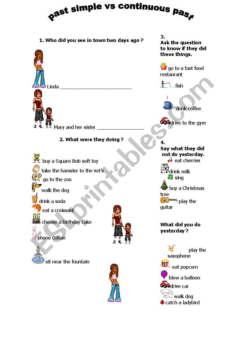 past simple vs continuous past