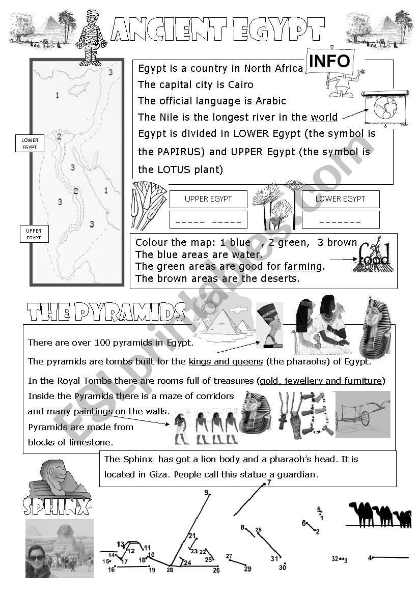 Ancient Egypt worksheet
