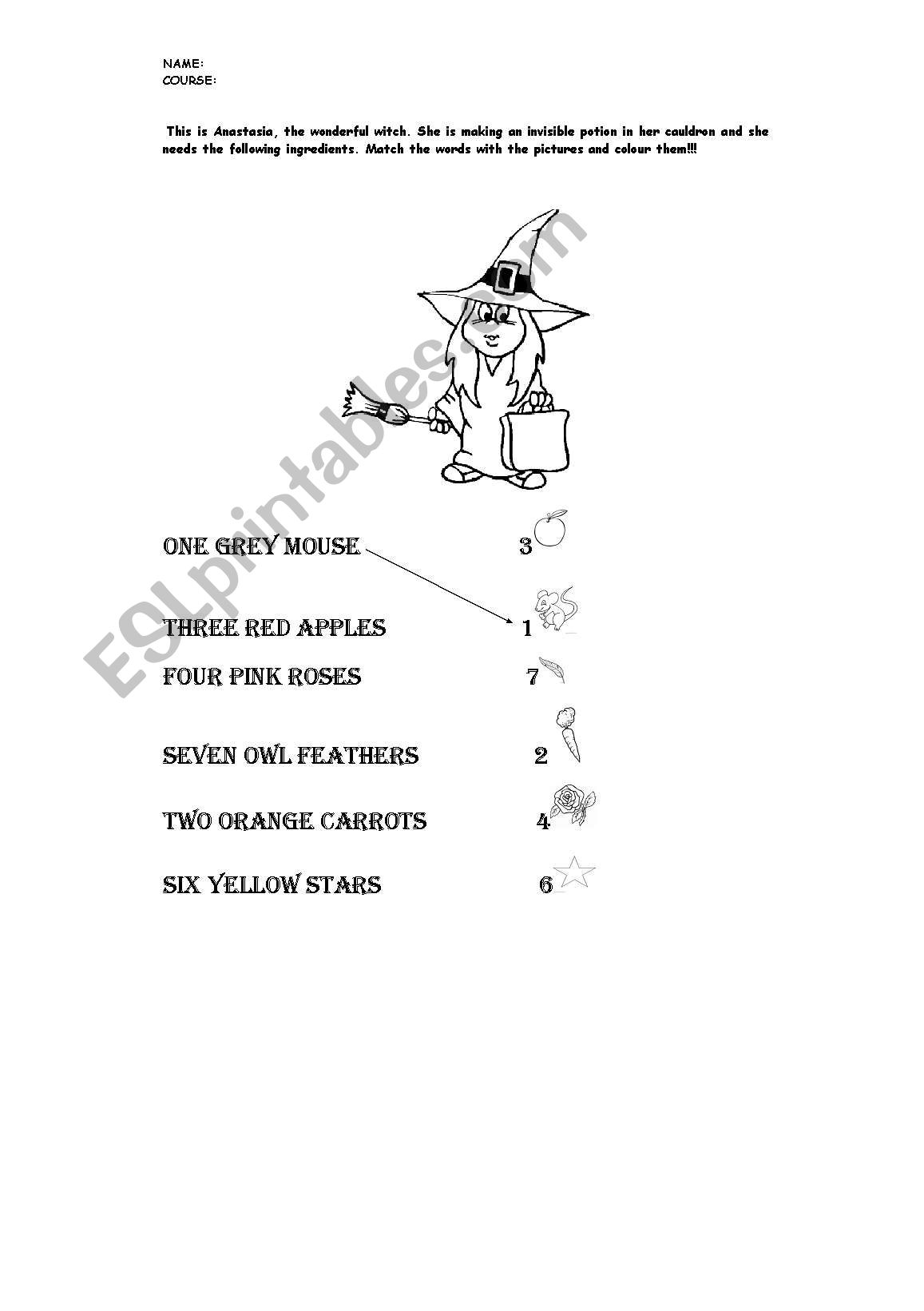 Anastasia  worksheet