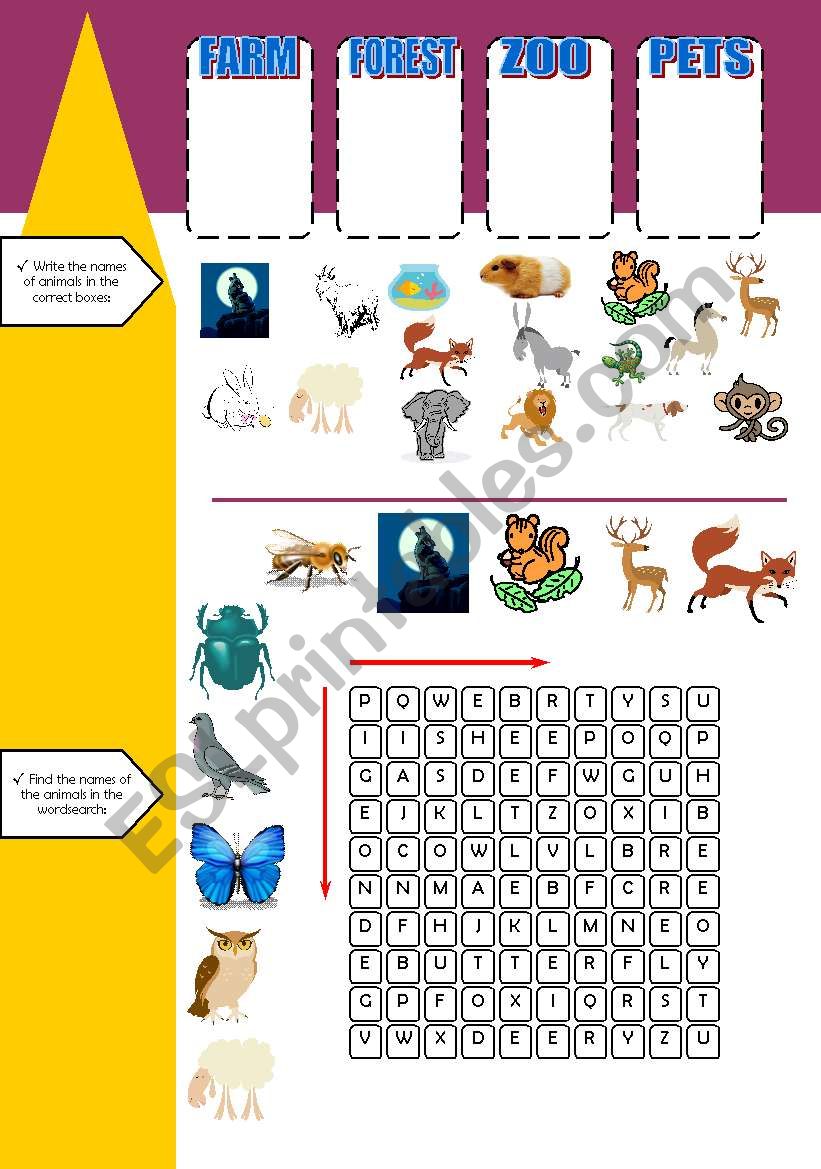 Animals - vocabulary for young children - part 2