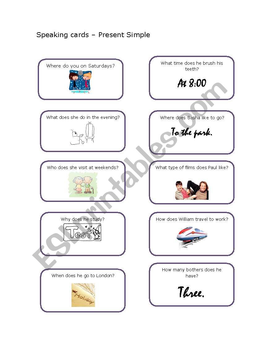 present simple conversation worksheet