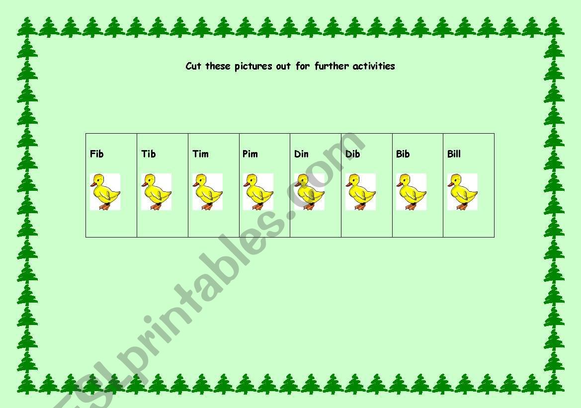 ducks family worksheet