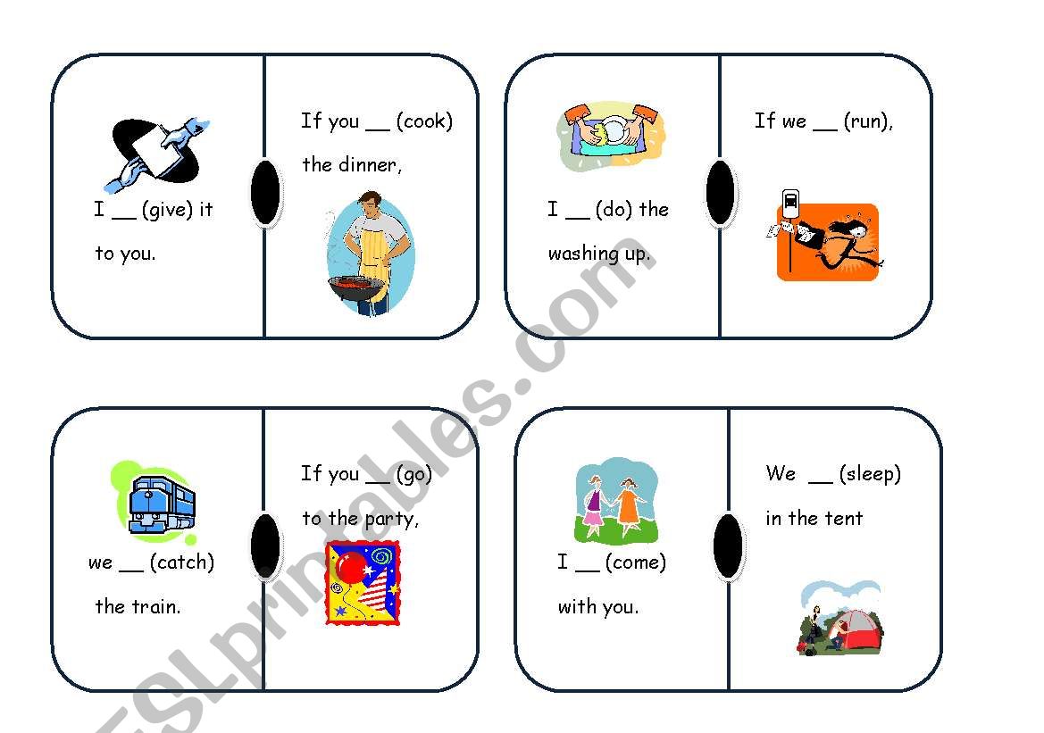 1st conditional dominoes set 1