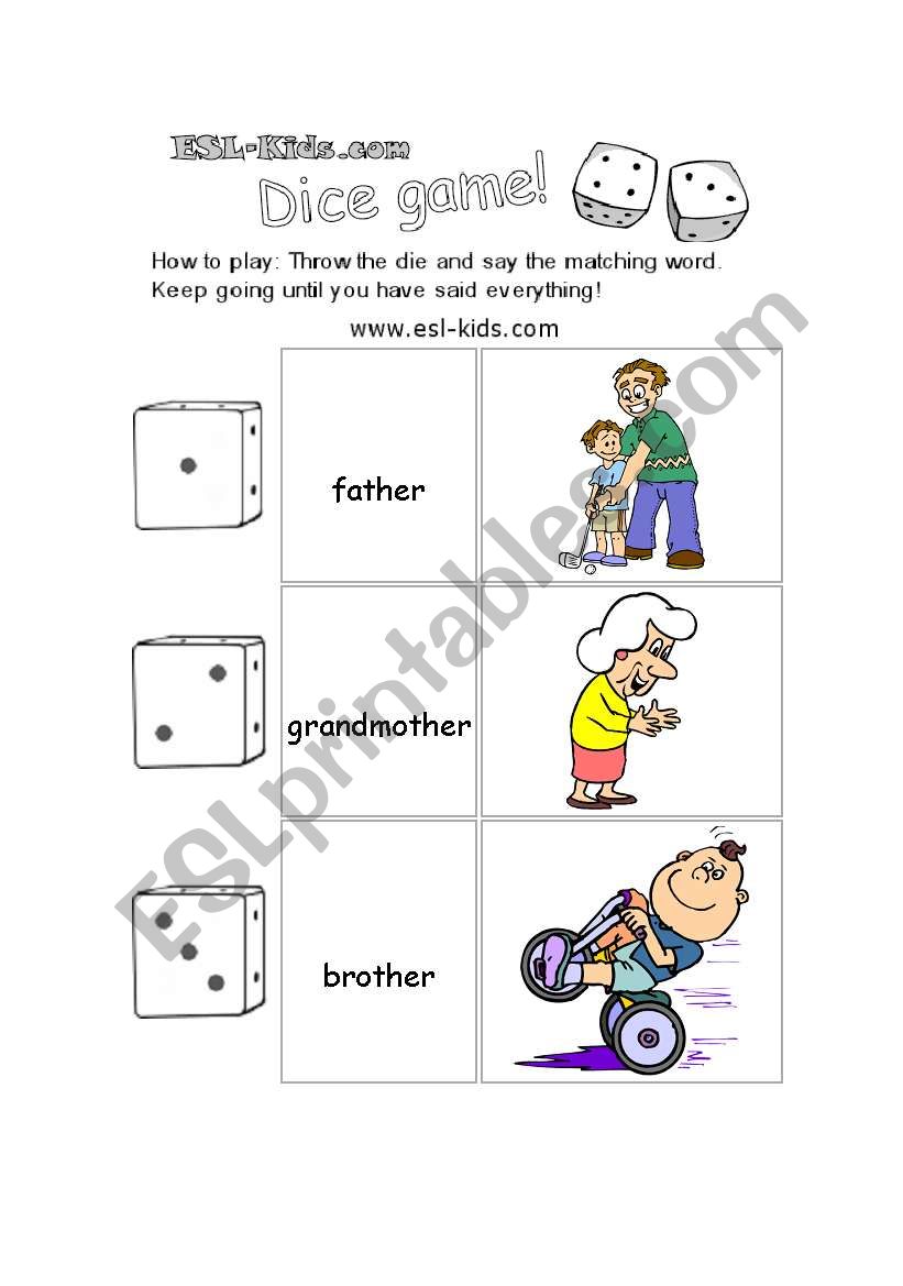family worksheet