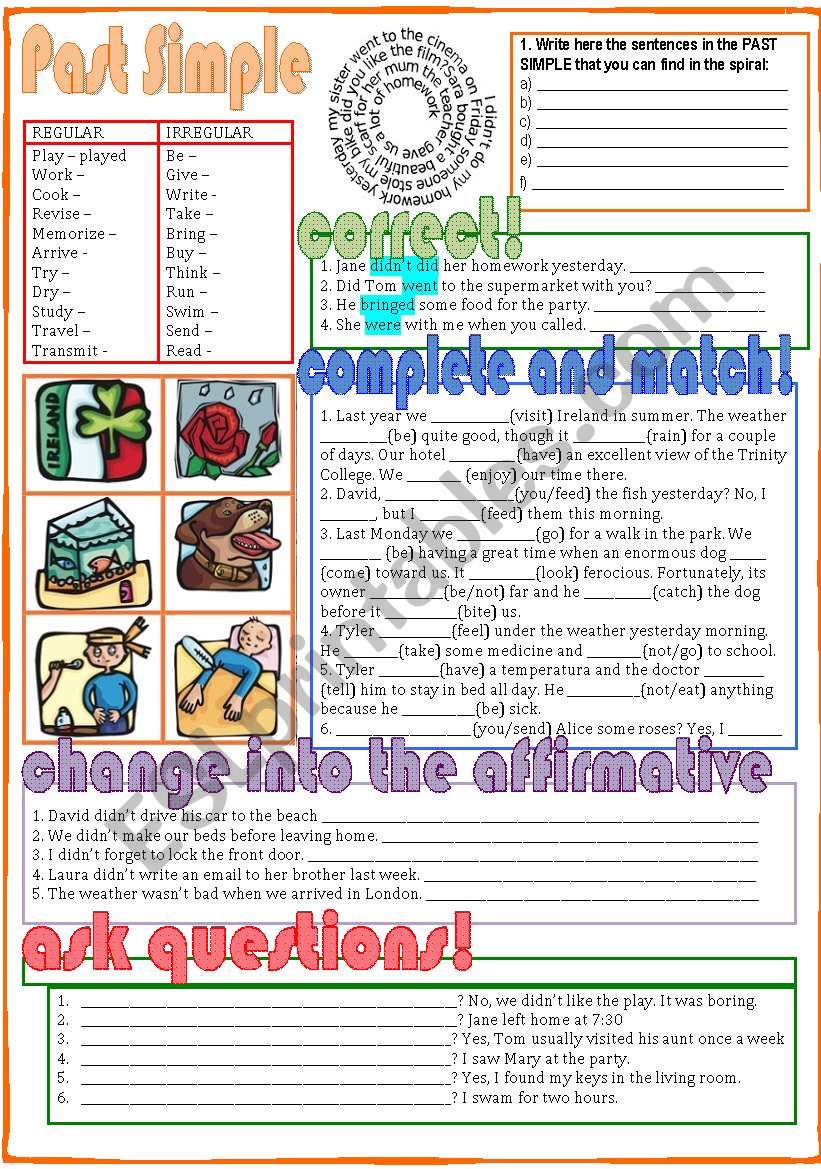 Past Simple worksheet