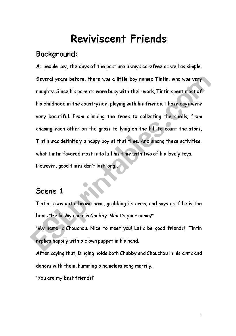 Short playReviviscent Friends6 pages