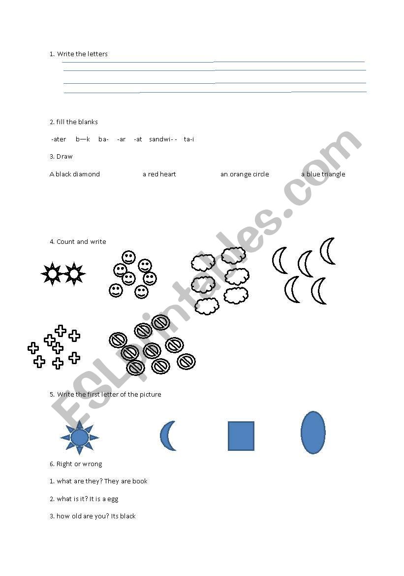 starter quiz worksheet