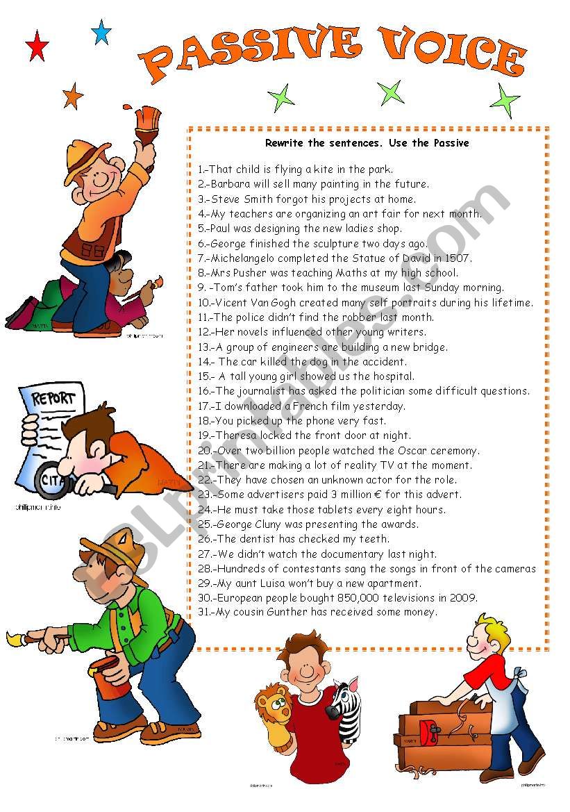 PASSIVE VOICE worksheet