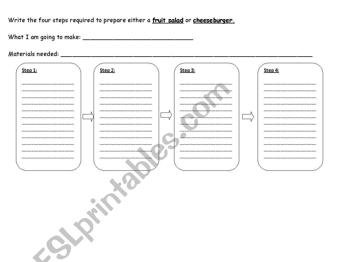 how -to paragraph worksheet