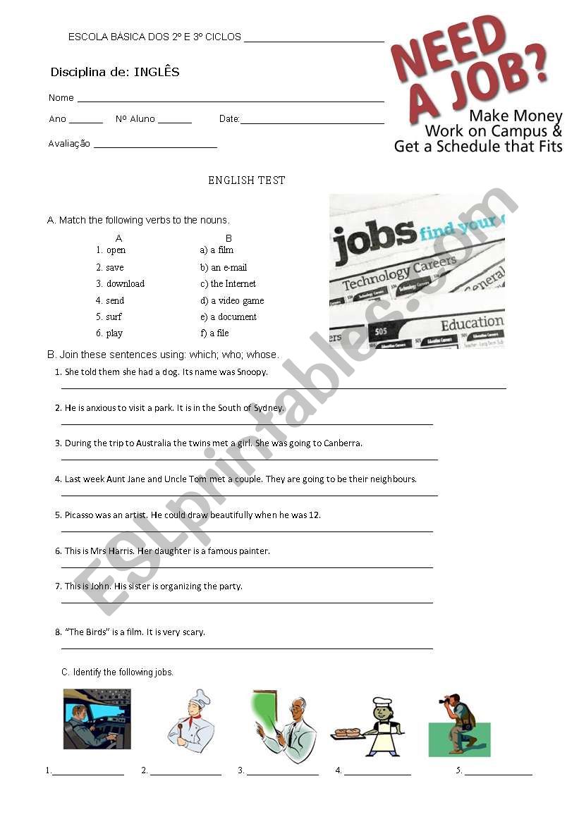 ADMINISTRATION OFFICER Jobs definitions TEST