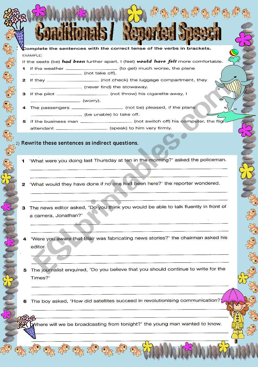 reported speech conditionals