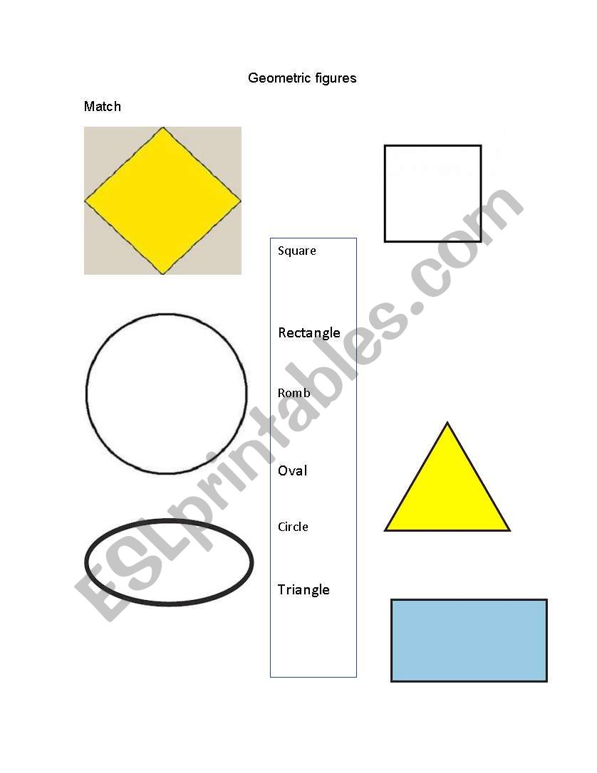 Geometric figures worksheet