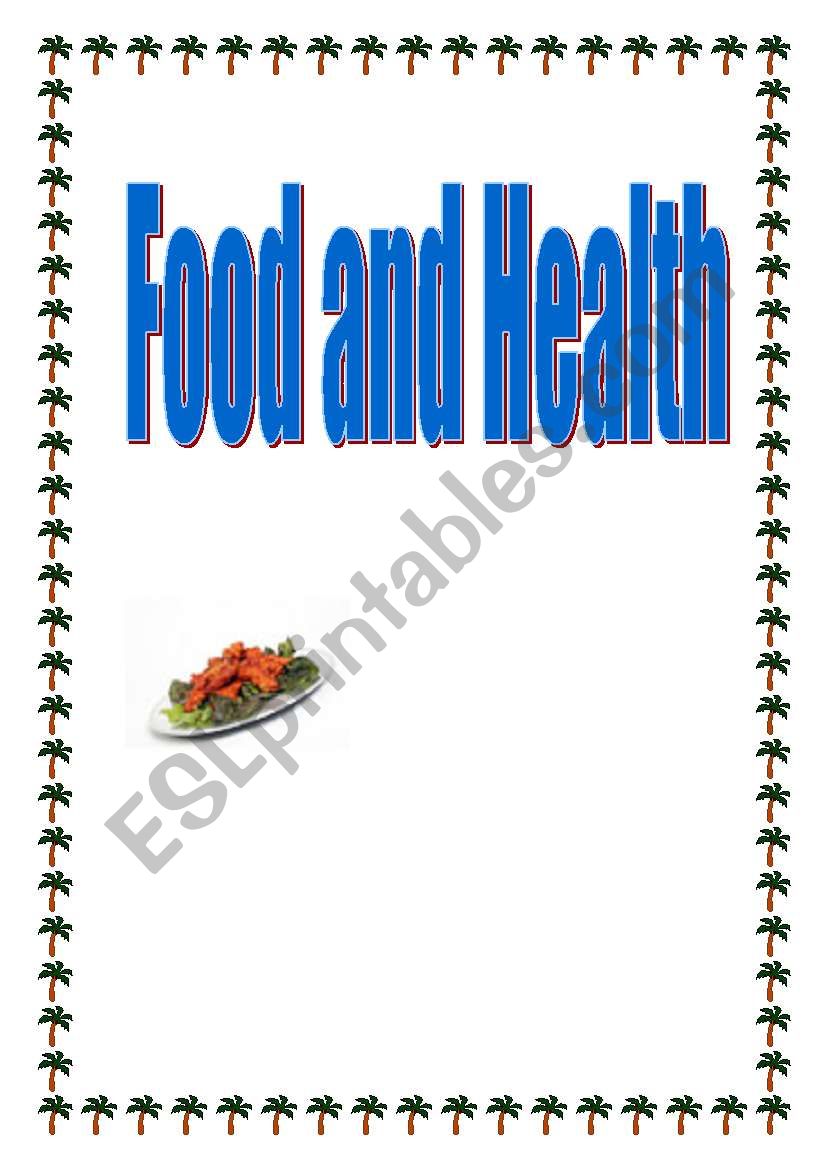 FOOD AND HEALTH worksheet