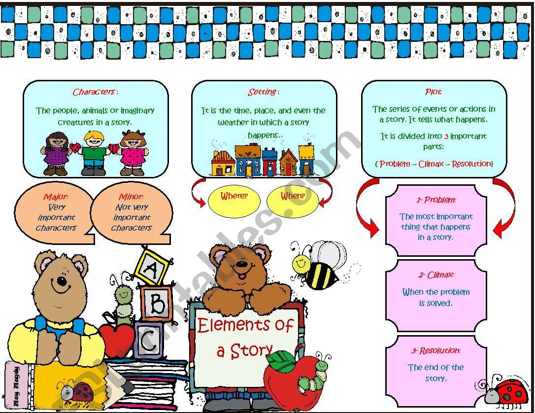 Elements of a Story worksheet