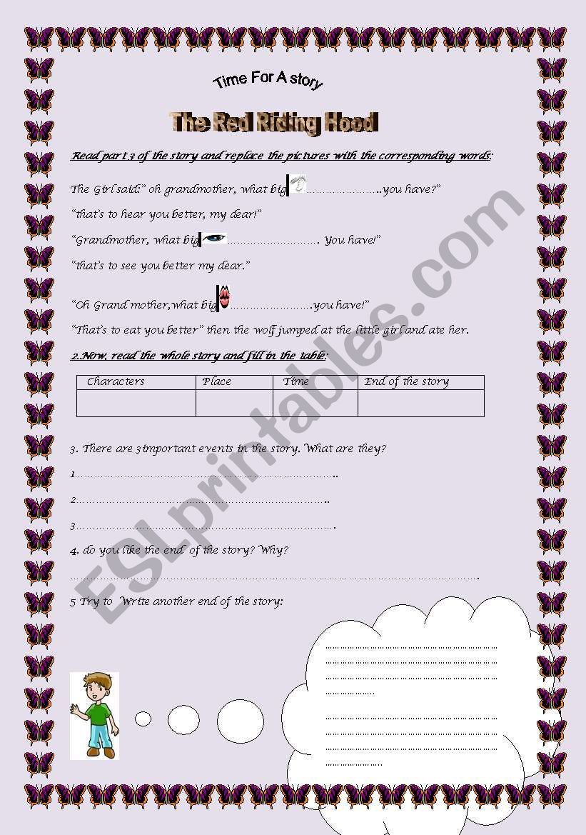 Red Ridinghood3/3 worksheet