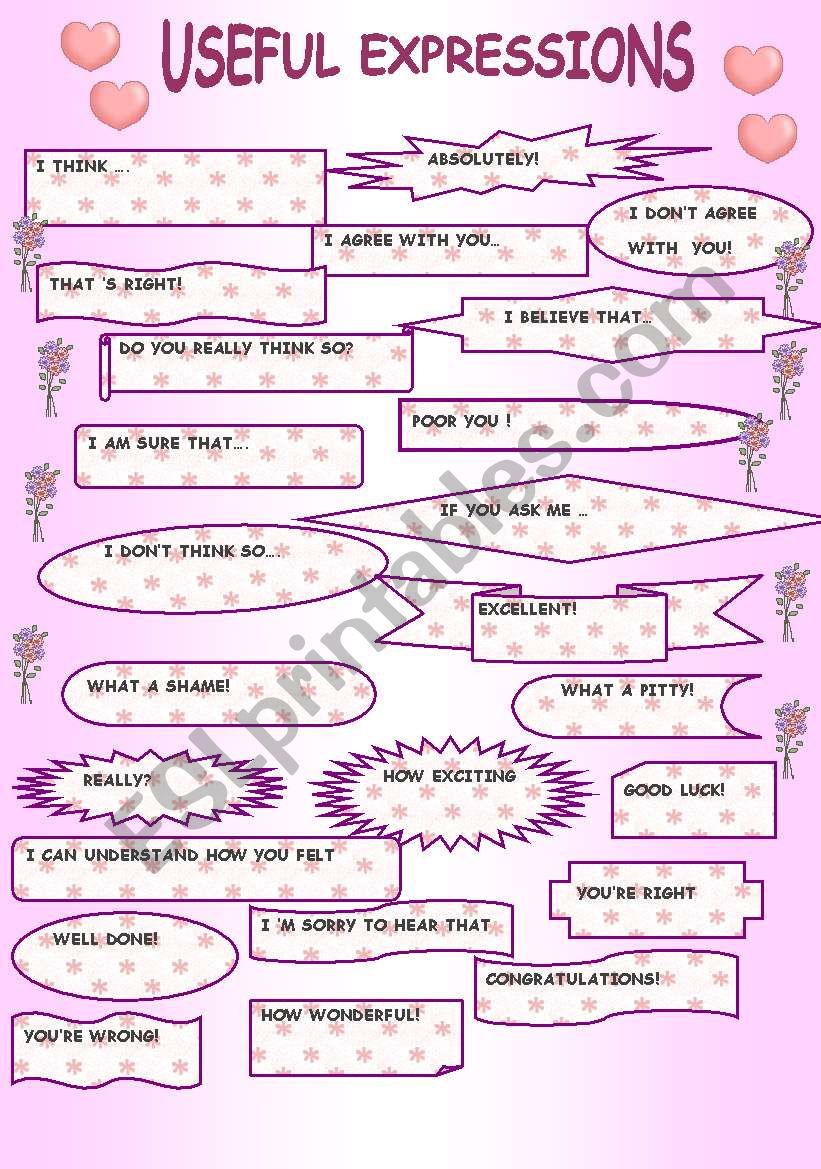 Useful Expressions worksheet