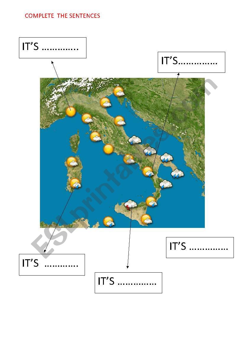 WEATHER  worksheet