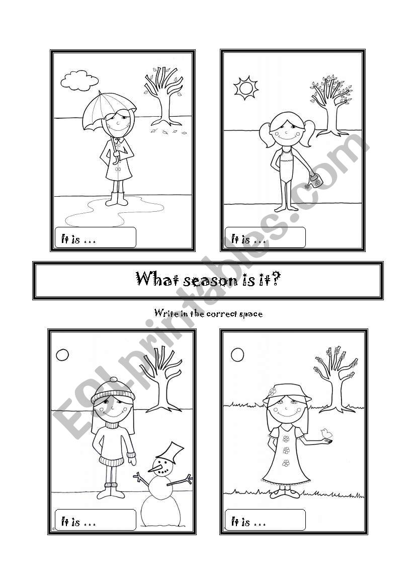 What season is it? worksheet