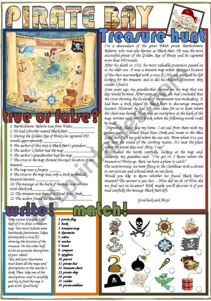 Pirate Bay worksheet