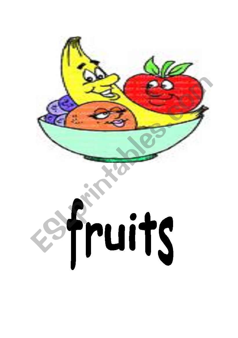 fruits worksheet