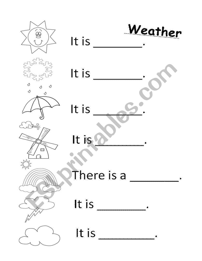 How is the weather? worksheet