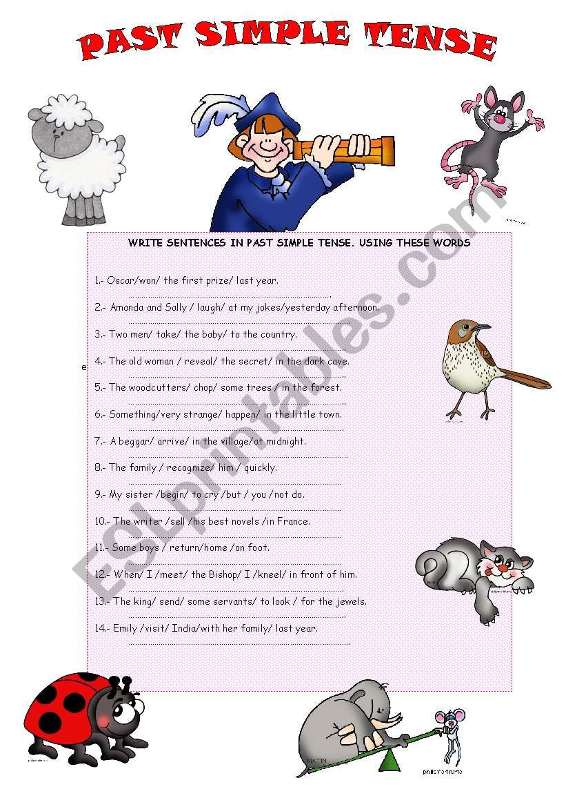 PAST SIMPLE TENSE worksheet