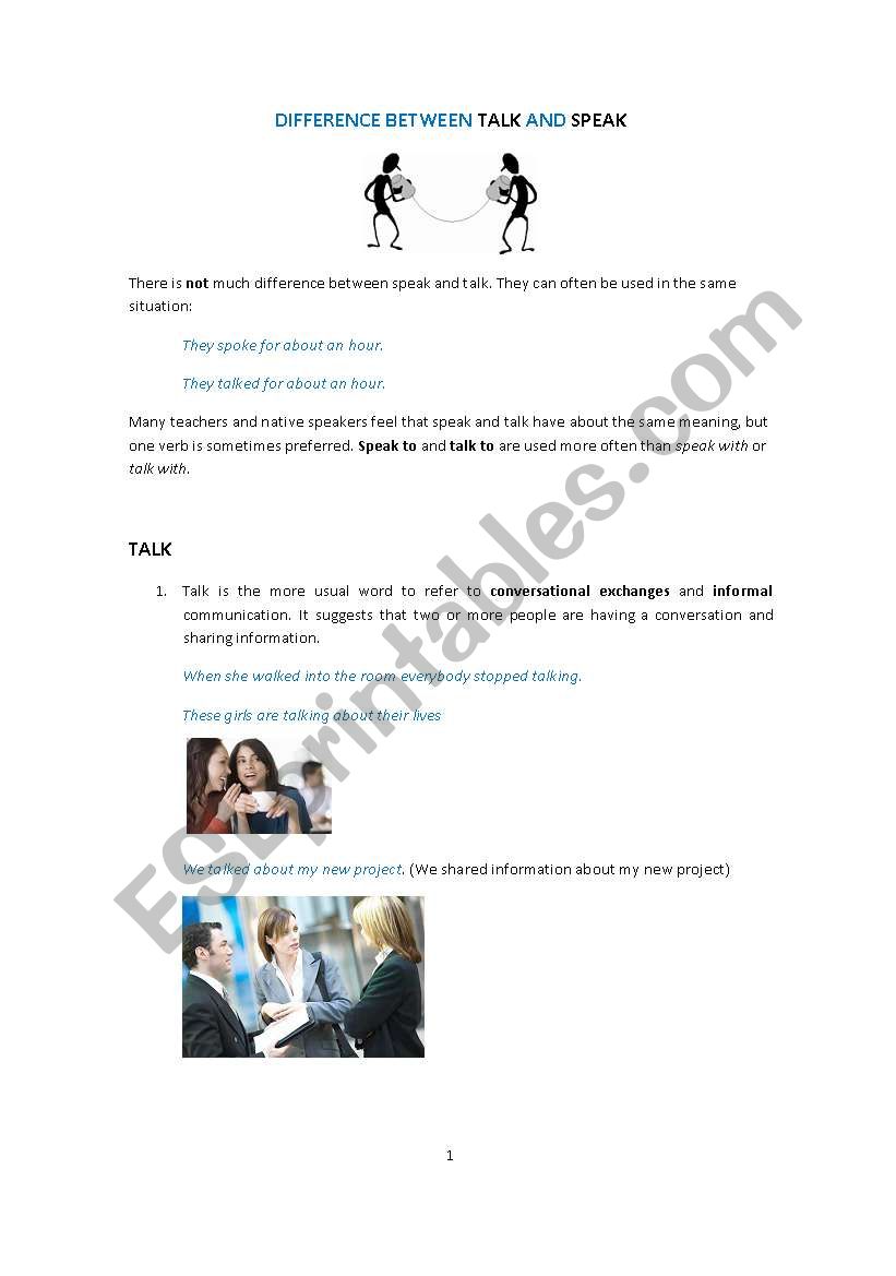 say worksheet