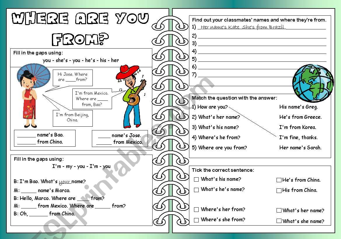 Personal Pronoun Revision worksheet