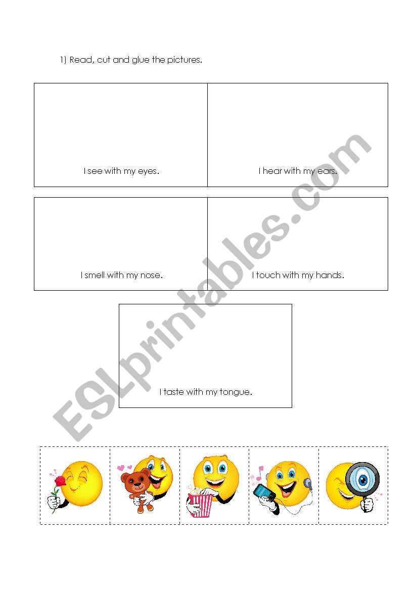 Senses worksheet