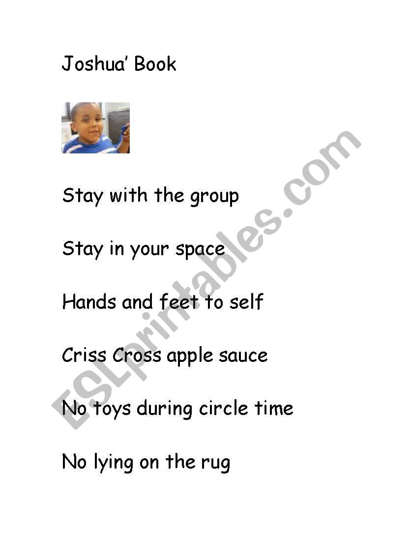 Classroom Rules worksheet