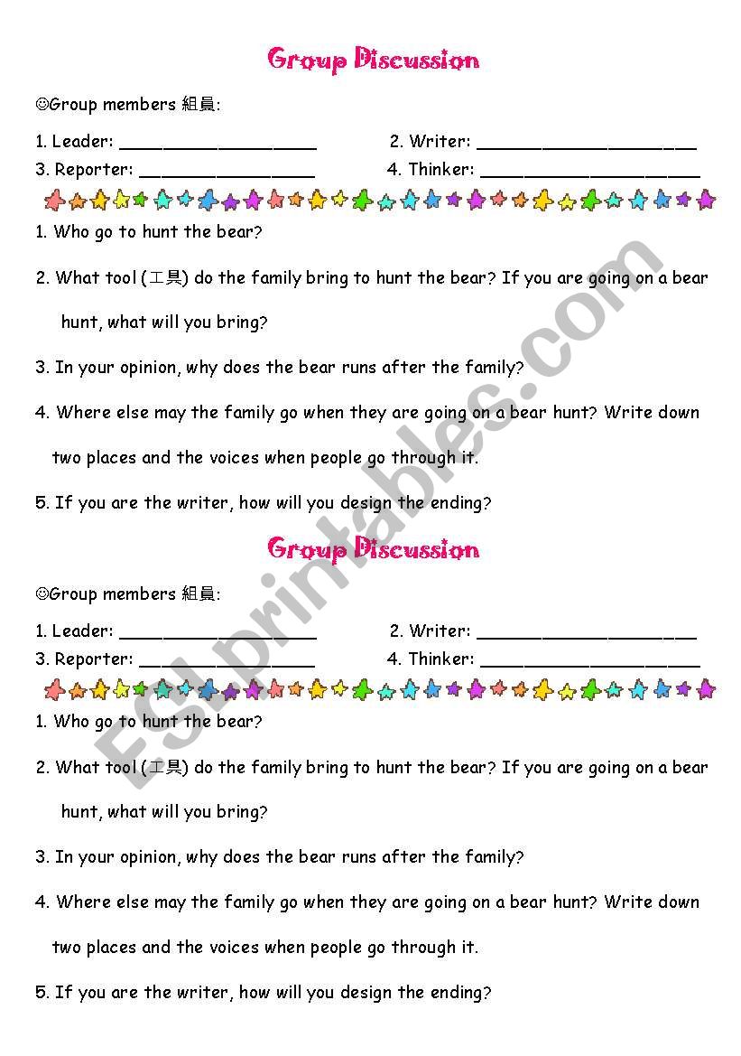 beat hunt group discussion worksheet