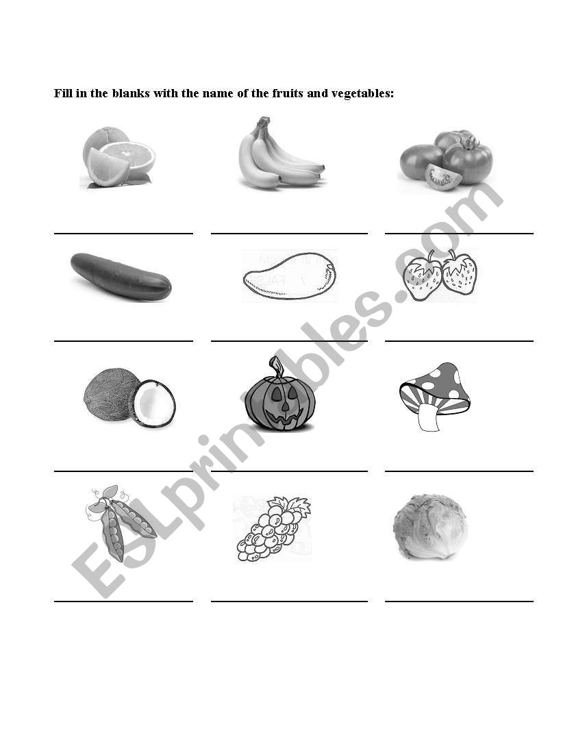 Fruit - Part 1 worksheet