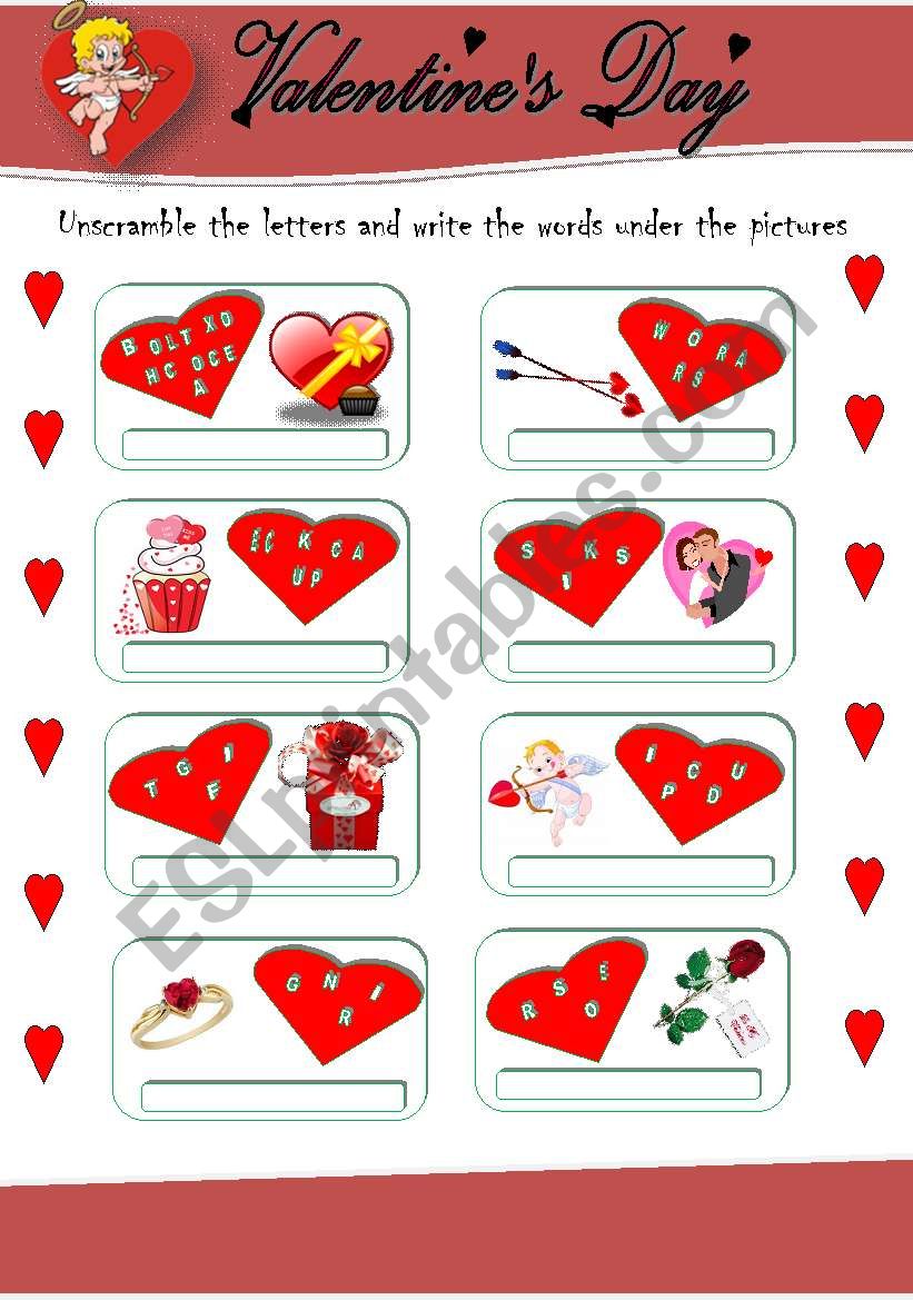 Valentines Day worksheet worksheet