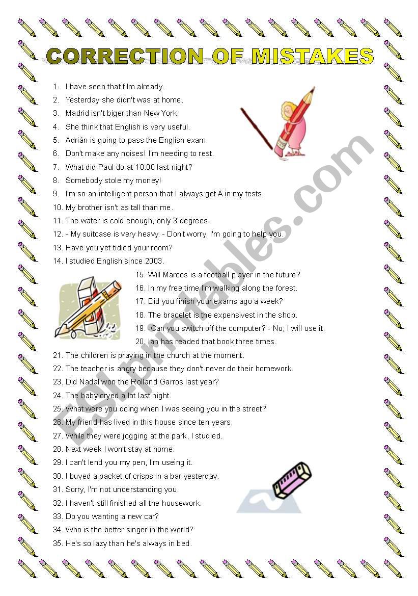 correction-of-mistakes-esl-worksheet-by-peiolei