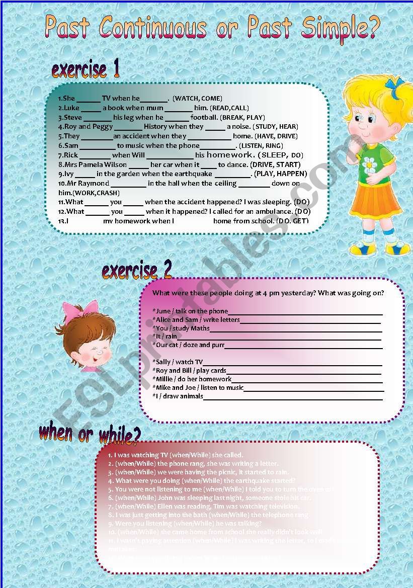 simple past tense worksheet