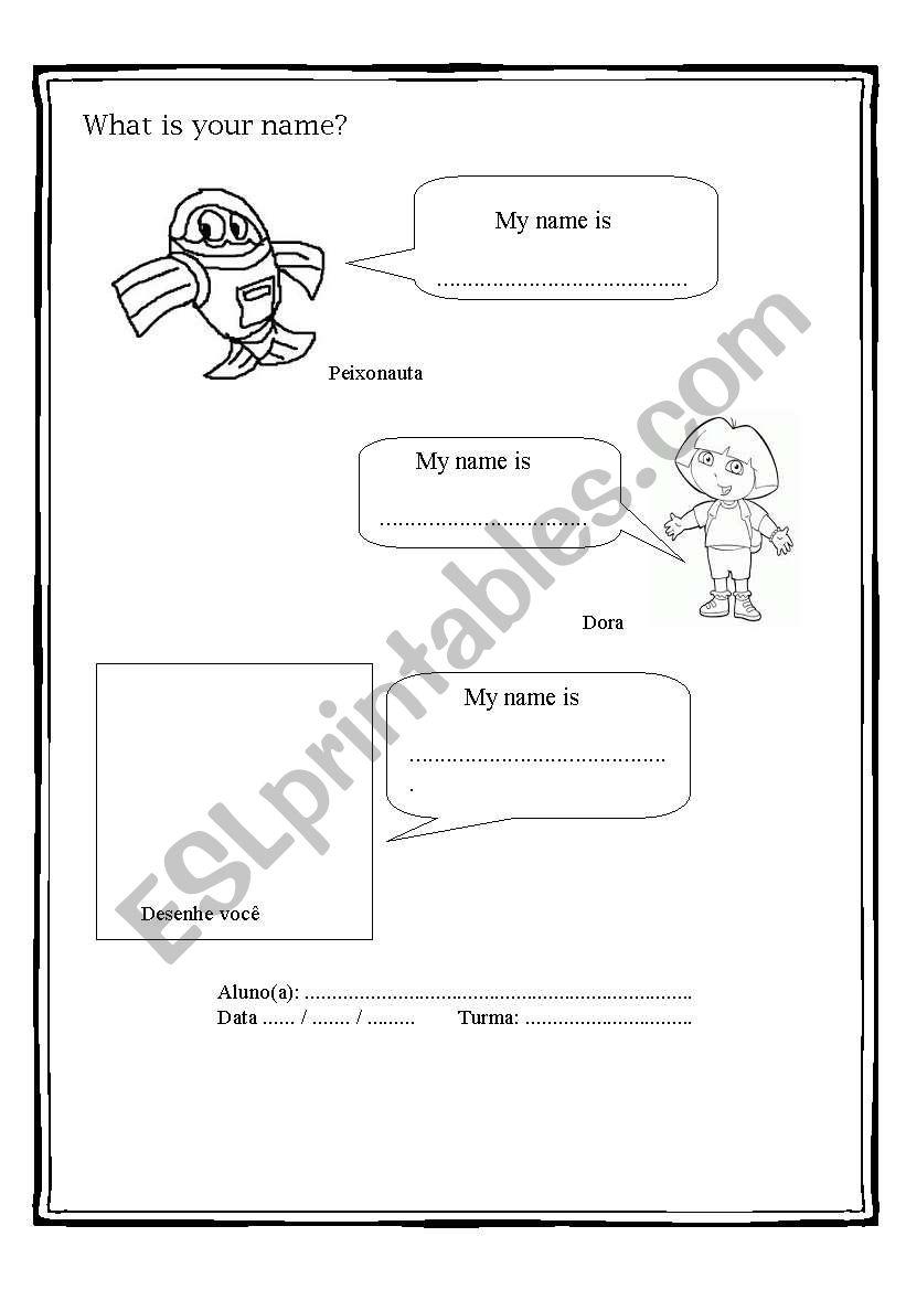 Greetings worksheet