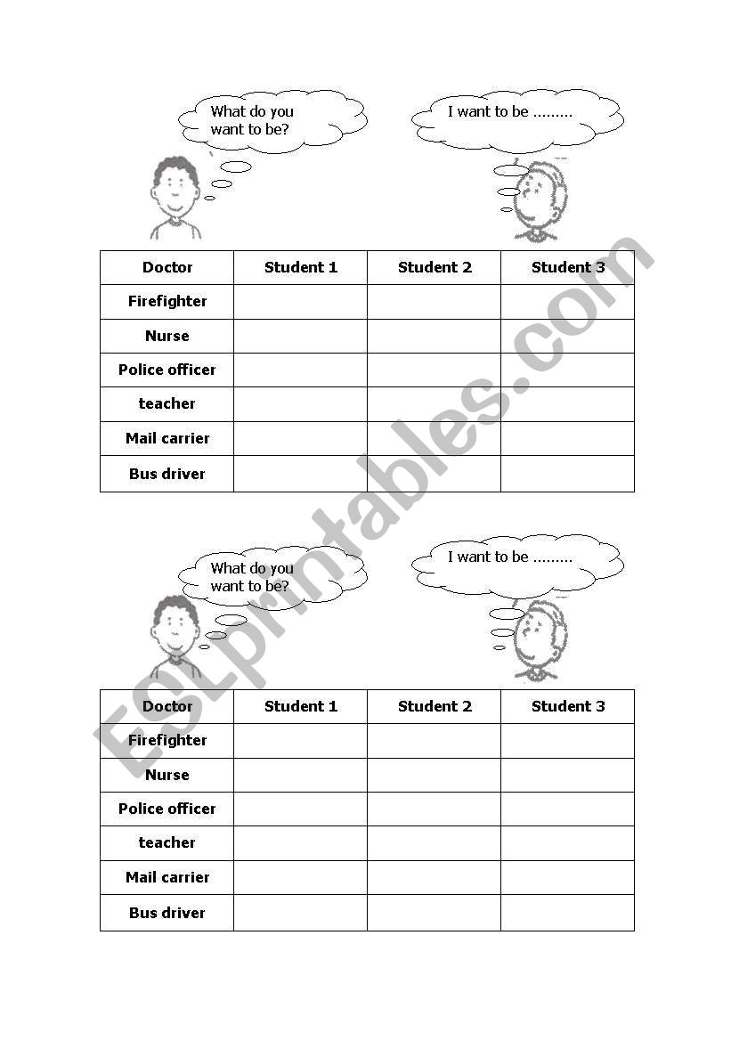 servey worksheet