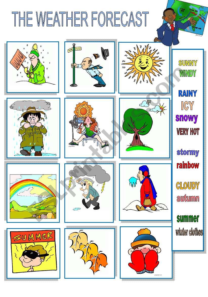 WEATHER FORECAST worksheet