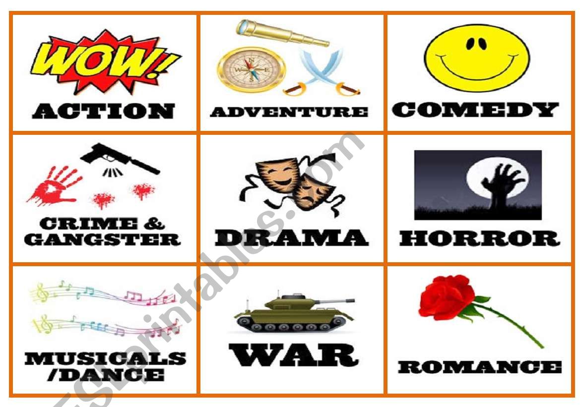 Films Genres worksheet