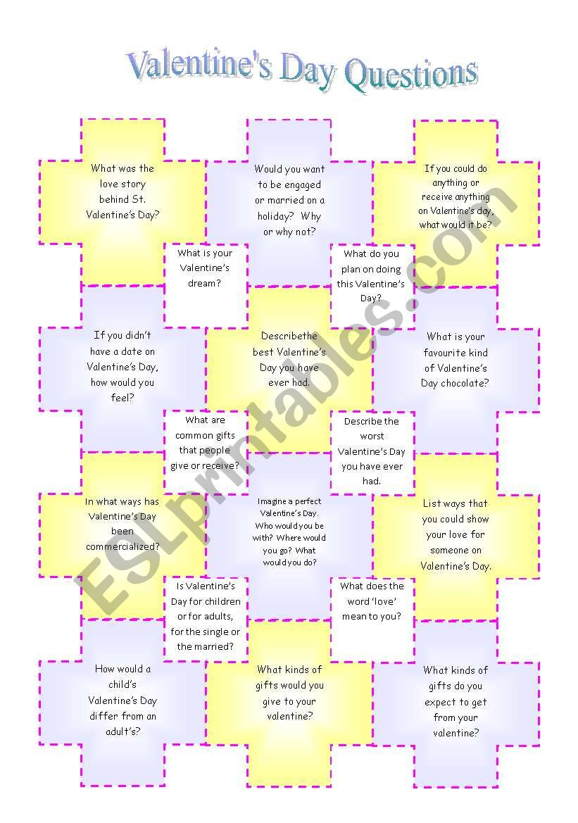 St. Valentines Day Discussion Questions