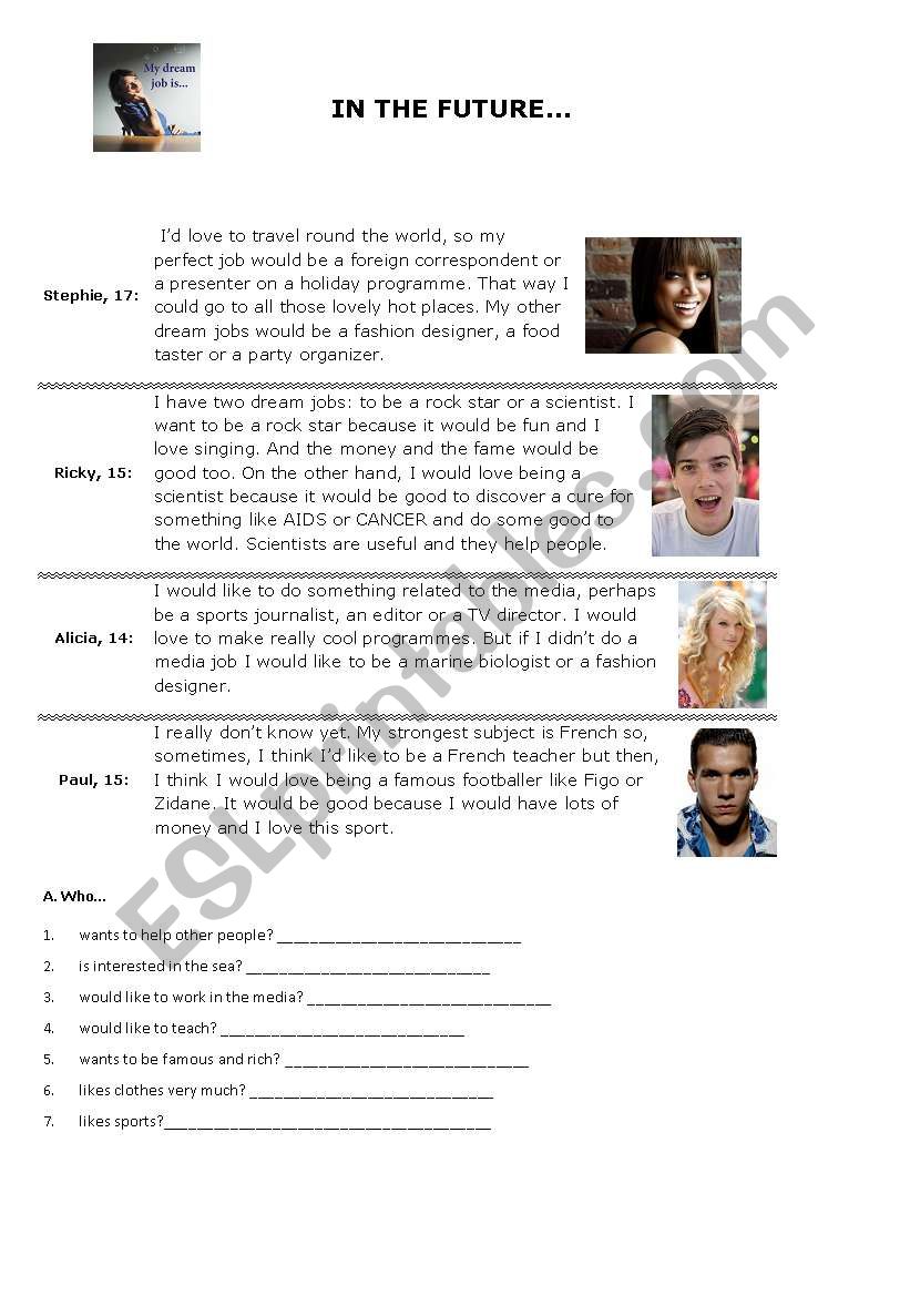 In the Future worksheet