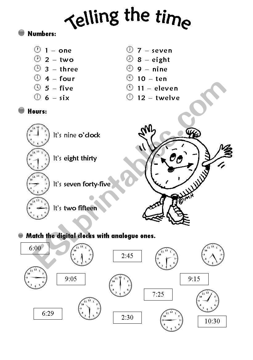 series of activities worksheet