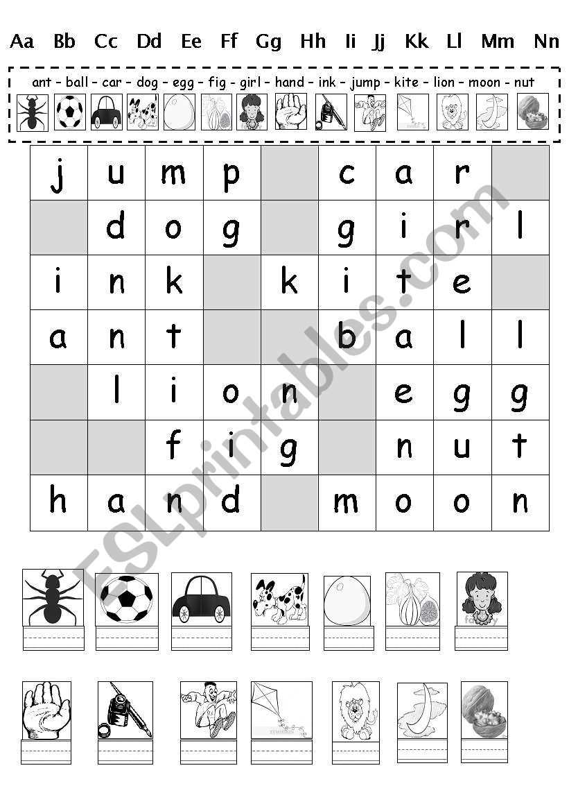 a-n wordsearch  worksheet