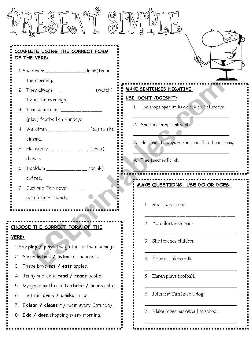 Present Simple worksheet